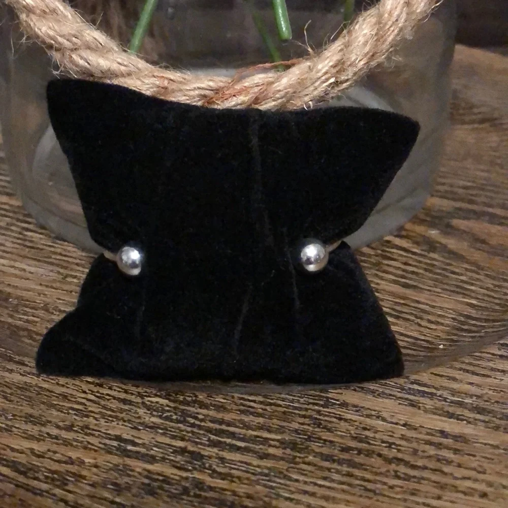 Elegant Sterling Silver Charm Bangle Bracelet - Picture 4 of 6